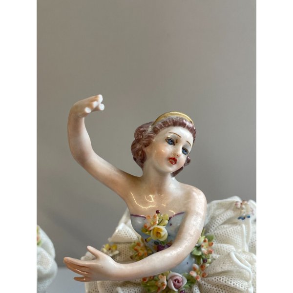 Bambola Di Porcellana Donna 40cm - Figura Decorativa Per Casa, Collezionismo, Regalo Per Ragazze - Foto 5