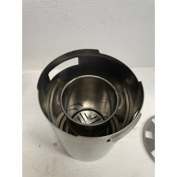 KIT PORTAGHIACCIO E PORTA BOTTIGLIA GIO PONTI CALDERONI ALPACCA ARGENTATO ITALIA