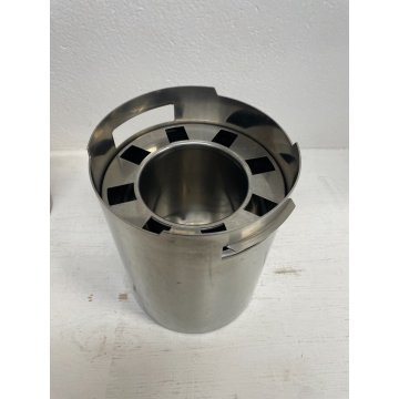 KIT PORTAGHIACCIO E PORTA BOTTIGLIA GIO PONTI CALDERONI ALPACCA ARGENTATO ITALIA