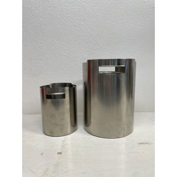 KIT PORTAGHIACCIO E PORTA BOTTIGLIA GIO PONTI CALDERONI ALPACCA ARGENTATO ITALIA
