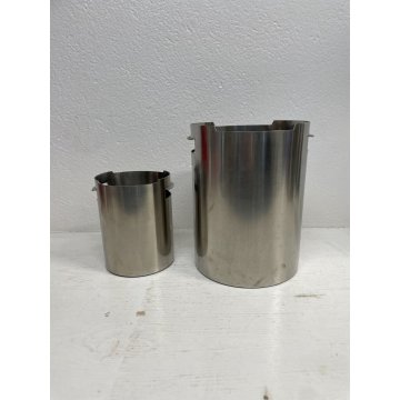 KIT PORTAGHIACCIO E PORTA BOTTIGLIA GIO PONTI CALDERONI ALPACCA ARGENTATO ITALIA