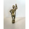 ANTICO BRONZO SCULTURA Sigillo "CP" CERA LACCA SCEAU CACHET TIMBRO 12 cm/h  '900