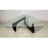 COFFEE TABLE IN-50 DESIGN Isamu Noguchi ANNI 70 LEGNO TAVOLINO VETRO SALOTTO old