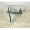 COFFEE TABLE IN-50 DESIGN Isamu Noguchi ANNI 70 LEGNO TAVOLINO VETRO SALOTTO old