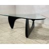 COFFEE TABLE IN-50 DESIGN Isamu Noguchi ANNI 70 LEGNO TAVOLINO VETRO SALOTTO old
