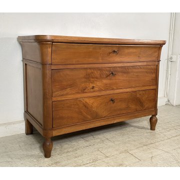 ANTICO COMÒ CASSETTONE 1800 CAPPUCCINO 3 CASSETTI LEGNO NOCE EPOCA CAMERA LETTO