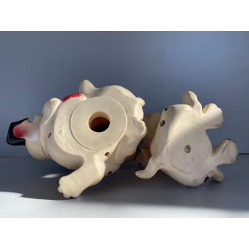 COPPIA DALMATA GOMMA CARICA 101 Walt Disney  LEDRAPLASTIC COLLEZIONE 18 cm 1963