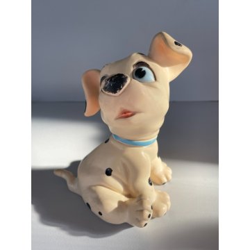 COPPIA DALMATA GOMMA CARICA 101 Walt Disney  LEDRAPLASTIC COLLEZIONE 18 cm 1963