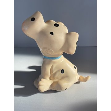 COPPIA DALMATA GOMMA CARICA 101 Walt Disney  LEDRAPLASTIC COLLEZIONE 18 cm 1963