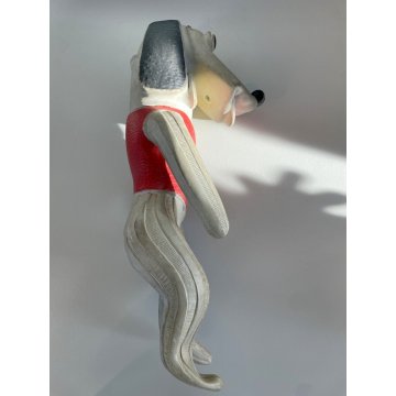 PUPAZZO cucciolo CANE VINILE VINTAGE TOY Hush PUPPY Shary Lewis TV Show USA '62