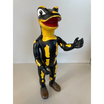 PUPAZZO GOMMA Lurchi Salamander AG PERSONAGGIO PUBBLICITARIO SALAMANDRA 33 cm/h