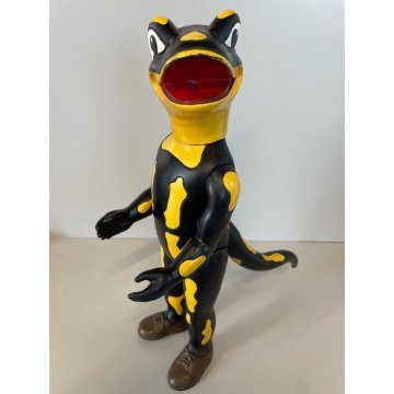 PUPAZZO GOMMA Lurchi Salamander AG PERSONAGGIO PUBBLICITARIO SALAMANDRA 33 cm/h