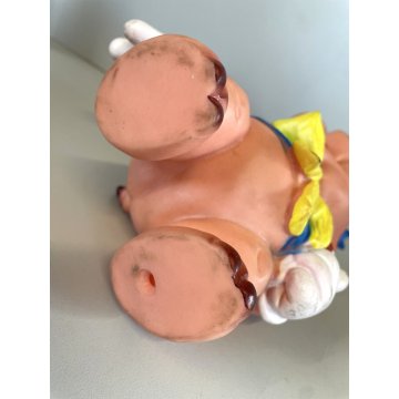 PUPAZZO GOMMA TOMMY Tre porcellini Walt Disney LEDRA LEDRAPLASTIC GIOCO 21cm '60
