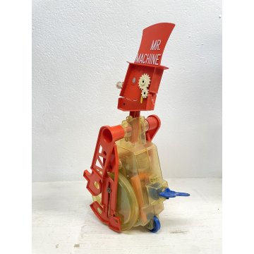 GIOCO VINTAGE ROBOT MR. MACHINE Wind-Up TOY  BY Ideal Corp. Hollys NY 11423 1961