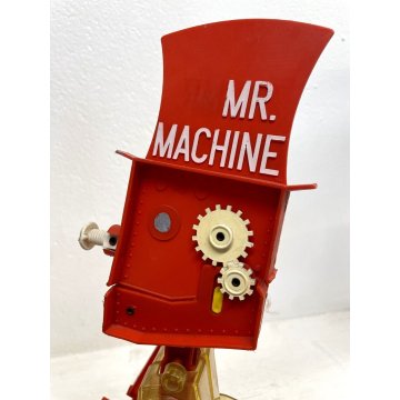 GIOCO VINTAGE ROBOT MR. MACHINE Wind-Up TOY  BY Ideal Corp. Hollys NY 11423 1961