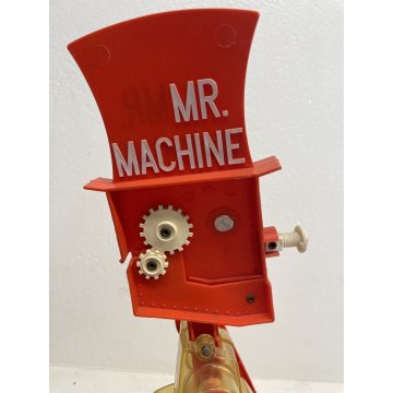 GIOCO VINTAGE ROBOT MR. MACHINE Wind-Up TOY  BY Ideal Corp. Hollys NY 11423 1961