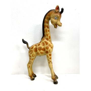 RARO PUPAZZO GOMMA VINTAGE Giraffa PUBBLICITA PIRELLI Rempel Enterprise 44cm '50