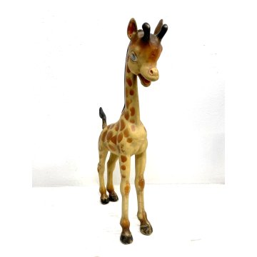 RARO PUPAZZO GOMMA VINTAGE Giraffa PUBBLICITA PIRELLI Rempel Enterprise 44cm '50