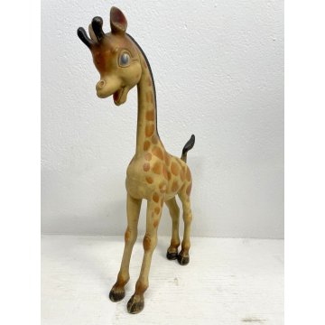 RARO PUPAZZO GOMMA VINTAGE Giraffa PUBBLICITA PIRELLI Rempel Enterprise 44cm '50