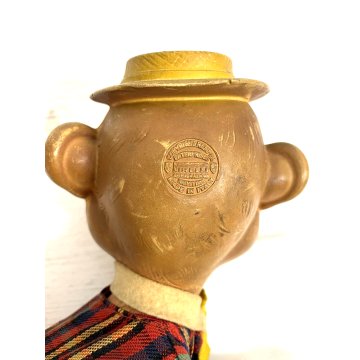 RARO PUPAZZO GOMMA VINTAGE SCIMMIA PUBBLICITA PIRELLI Rempel Enterprises 24cm