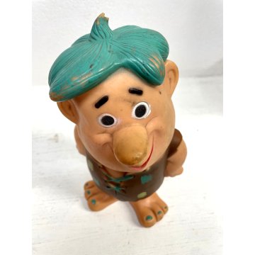 COPPIA PUPAZZO GOMMA Fred Barney Flintstones Hanna Barbera 27cm ULTRA PRODUKTER