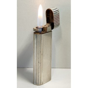 Must De Cartier ACCENDINO TASCA ARGENTATO Epoca VINTAGE LIGHTER BRIQUET Paris