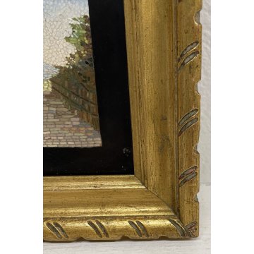 ANTICO QUADRO MICROMOSAICO TOMBA DI CECILIA MATELLA ROMA VATICANO MOSAICO RARO