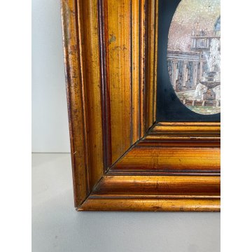 ANTICO QUADRO MICROMOSAICO PIAZZA S Pietro ROMA VATICANO MOSAICO RARO FONTANA