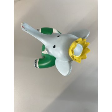 PUPAZZO GOMMA VINTAGE Roi BABAR Delacoste TELE HACHETTE B.BRUNNNOF 16 cm/h  1966