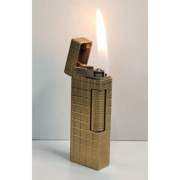 Dunhill 24163 ACCENDINO TASCA DORATO Swiss made VINTAGE GOLDEN LIGHTER Briquet