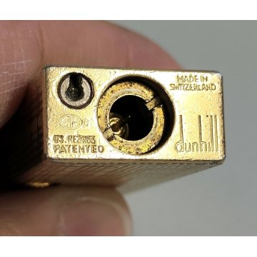 Dunhill 24163 ACCENDINO TASCA DORATO Swiss made VINTAGE GOLDEN LIGHTER Briquet