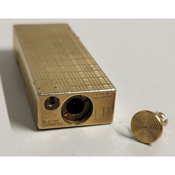 Dunhill 24163 ACCENDINO TASCA DORATO Swiss made VINTAGE GOLDEN LIGHTER Briquet