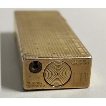 Dunhill 24163 ACCENDINO TASCA DORATO Swiss made VINTAGE GOLDEN LIGHTER Briquet