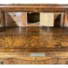 ANTICO TRUMEAU LOMBARDO PRIMI 1900 COMÒ CREDENZA DOPPIO CORPO RIBALTA LEGNO NOCE