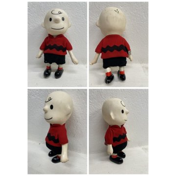 LOTTO 4 VINTAGE POCKET DOLL  Peanuts Charlie Brown Lucy Linus Shroeder 17 CM '66