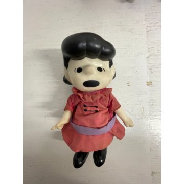 LOTTO 4 VINTAGE POCKET DOLL  Peanuts Charlie Brown Lucy Linus Shroeder 17 CM '66