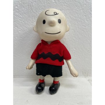 LOTTO 4 VINTAGE POCKET DOLL  Peanuts Charlie Brown Lucy Linus Shroeder 17 CM '66