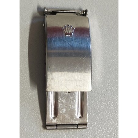 Rolex 6251H chiusura BRACCIALE ACCIAIO 15mm ANNI 70 CLASP orologio polso VINTAGE
