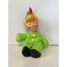VINTAGE PELUCHES FRANCE Ajena Peter Pan 26 cm GIOCATTOLO PUPAZZO ANNI '80