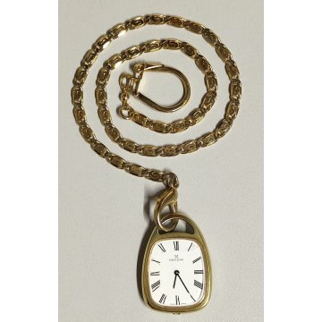 Mondia OROLOGIO TASCA DORATO anni 70 GIOIELLO borsetta MECCANICO Vintage Watch