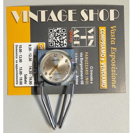 OROLOGIO DA TAVOLO Diantus FERMA SOLDI anni 70 Vintage Clock Press Papier WATCH