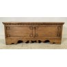 ANTICA CASSAPANCA LEGNO PIOPPO PANCA BAULE EPOCA 1900 NEOCLASSICA ROBUSTA EPOCA