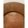 SET 2 PZ PIATTI RAME ELEMOSINIERE ISLAMICO VINTAGE DA PARETE COPPER DISHES '900