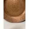 SET 2 PZ PIATTI RAME ELEMOSINIERE ISLAMICO VINTAGE DA PARETE COPPER DISHES '900