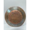 SET 2 PZ PIATTI RAME ELEMOSINIERE ISLAMICO VINTAGE DA PARETE COPPER DISHES '900