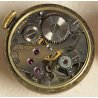 ANTICO OROLOGIO CIONDOLO + CATENA anni 40 ARGENTO 925 SMALTO Rosa Oro GUILLOCHE