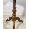 ANTICO TAVOLINO CARLO X TREPPIEDE LEGNO NOCE INTARSIATO TAVOLO QUADRATO TABLE
