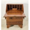 ANTICA CREDENZA RIBALTA LEGNO MASSELLO MOBILE SECRETAIRE 1900 SCRITTOIO CREDENZA