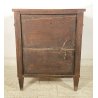 ANTICO COMODINO STILE LUIGI XV PRIMI 1900 LEGNO NOCE INTARSIATO 3 CASSETTI OLD