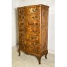 ANTICO SETTIMANALE LUIGI FILIPPO PRIMISSIMI 900 LEGNO RADICA INTARSIATO CREDENZA